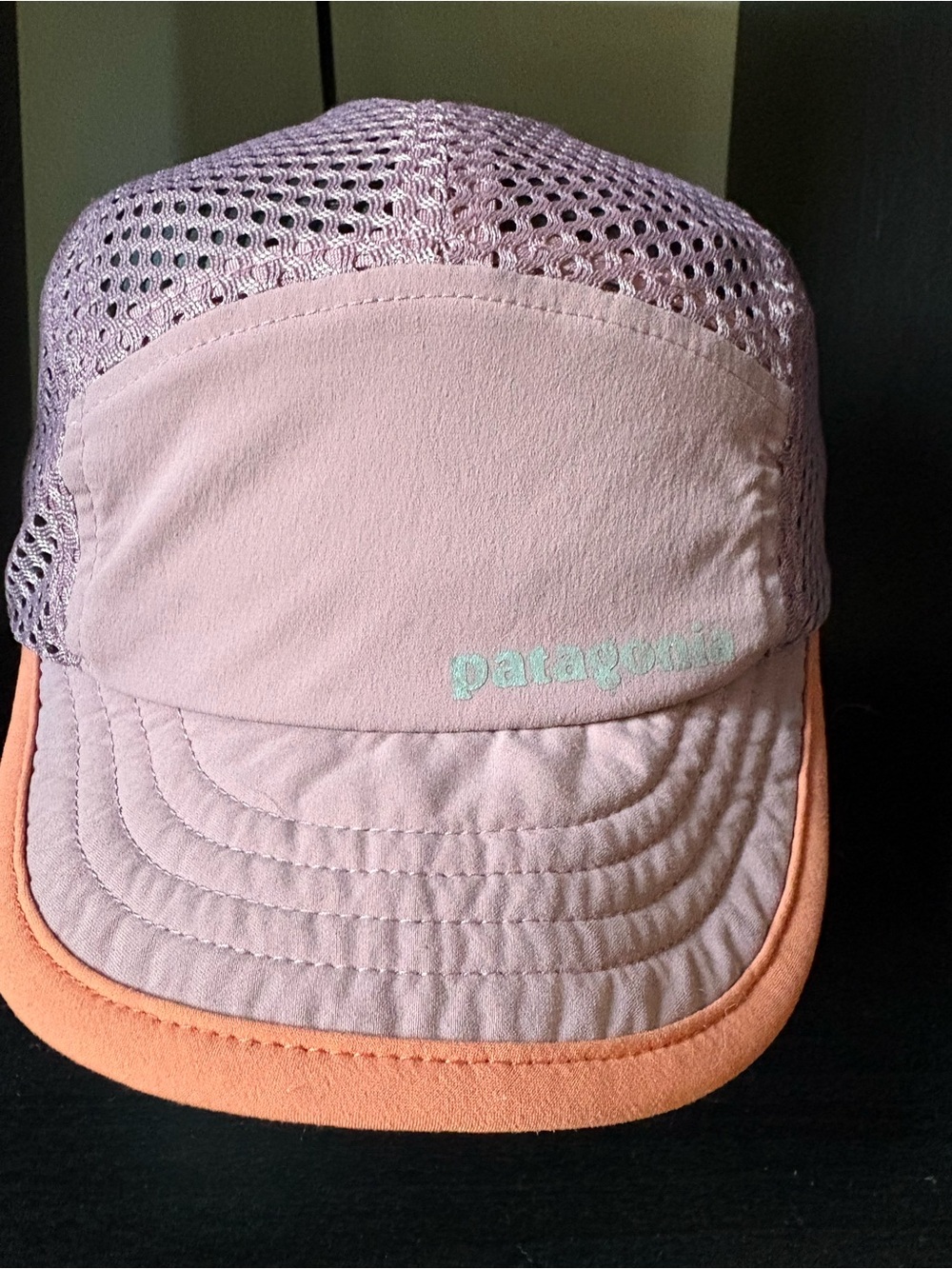 VTG Patagonia duckbill mesh rare mauve orange hat